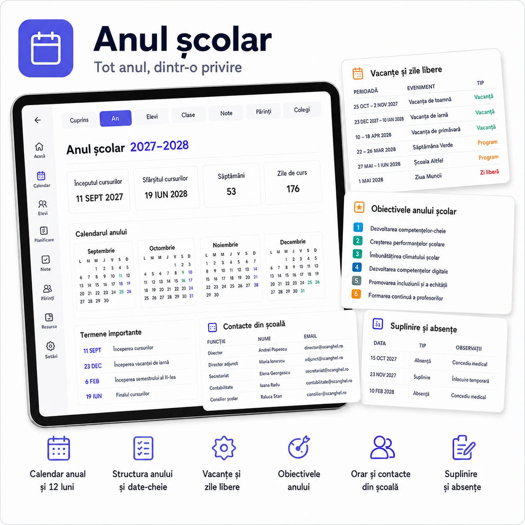 Agenda Profesorului – Planner Digital Interactiv
