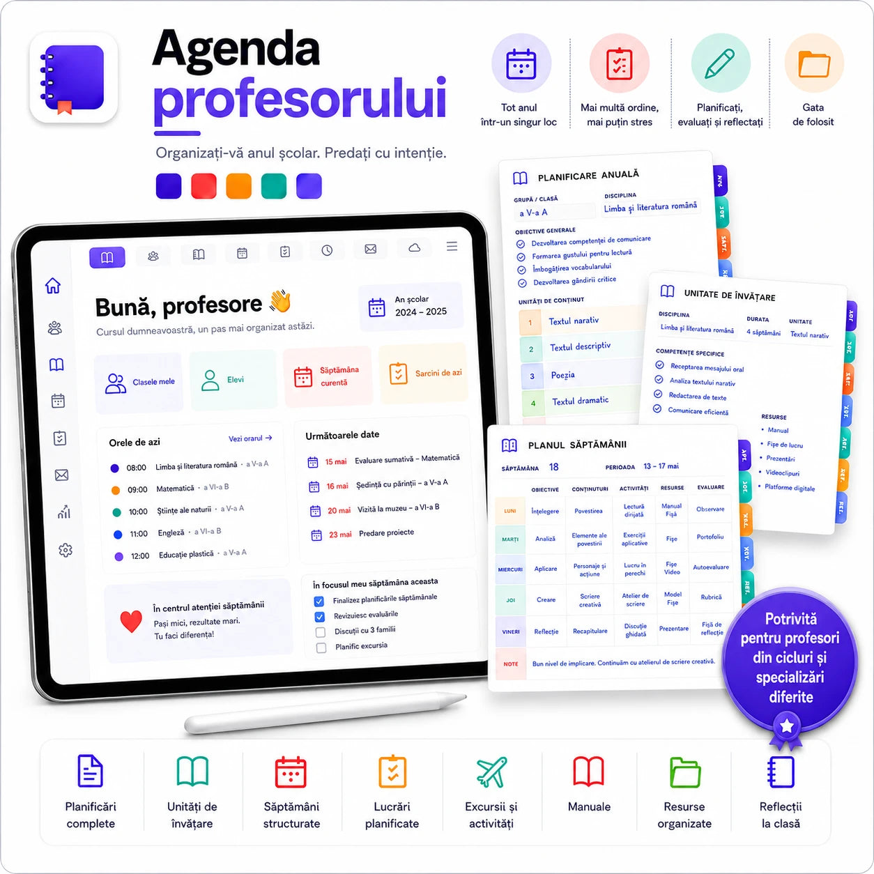 Agenda Profesorului – Planner Digital Interactiv
