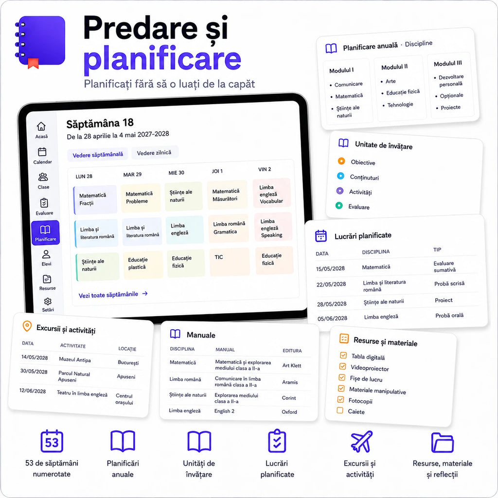Agenda Profesorului – Planner Digital Interactiv