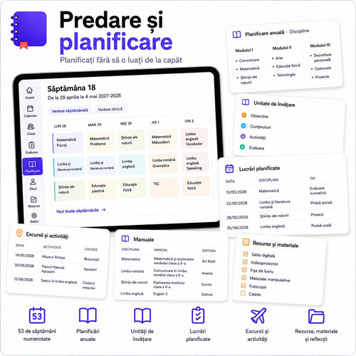 Agenda Profesorului – Planner Digital Interactiv